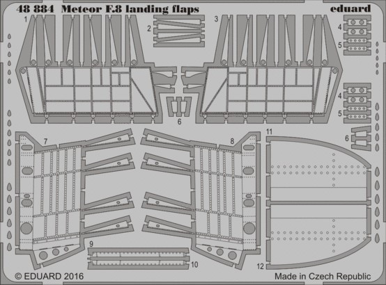 1/48 Aircraft- Meteor F8 Landing Flaps for ARX