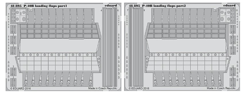 1/48 Aircraft- P40B Landing Flaps for ARX