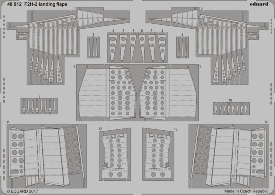 1/48 Aircraft- F2H2 Landing Flaps for KTY
