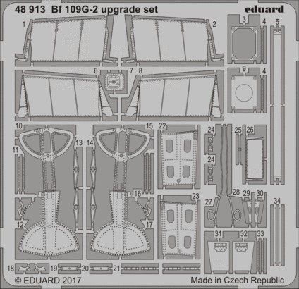 1/48 Aircraft- Bf109G2 Upgrade Set for EDU