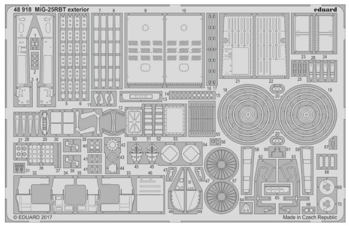 1/48 Aircraft- MiG25RBT Exterior for ICM