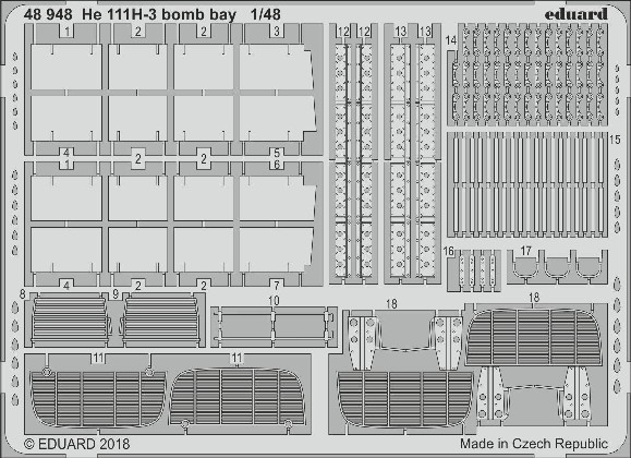 1/48 Aircraft- He111H3 Bomb Bay for ICM