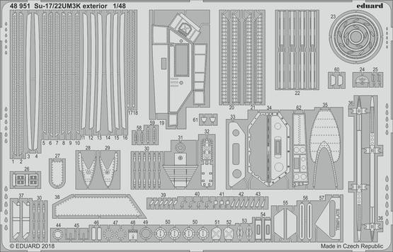 1/48 Aircraft- Su17/22UM3K Exterior for KTY
