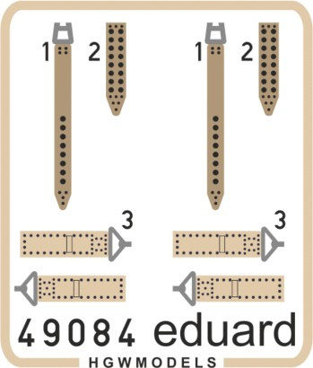 1/48 Aircraft- Seatbelts Super Fabric-Type IJN (Painted)