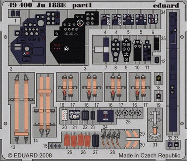 1/48 Aircraft- Ju188E for DML (Painted Self Adhesive)