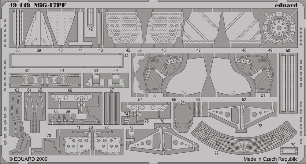 1/48 Aircraft- MiG17PF for HBO (Painted Self Adhesive)