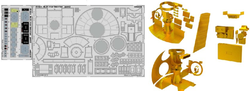 1/48 Aircraft- B29 Rear Interior for RMX (Painted)