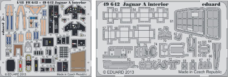 1/48 Aircraft- Jaguar A for KTY (Painted Self Adhesive)