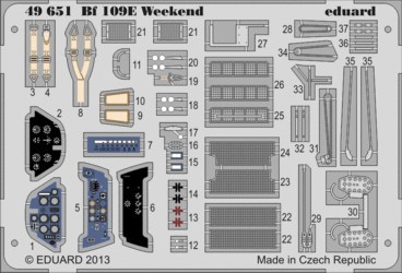 1/48 Aircraft- Bf109E Weekend for EDU (Painted)