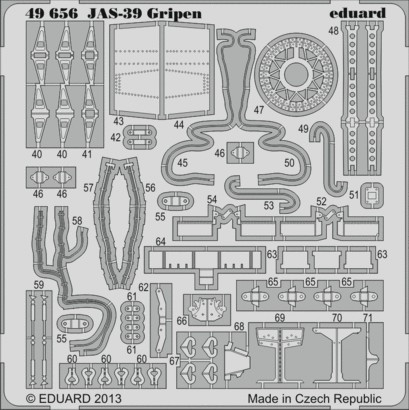 1/48 Aircraft- JAS39 Gripen for KTY (Painted Self Adhesive)