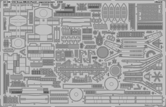 1/350 Ship- USS Texas BB35 Pt.3 Superstructure for TSM