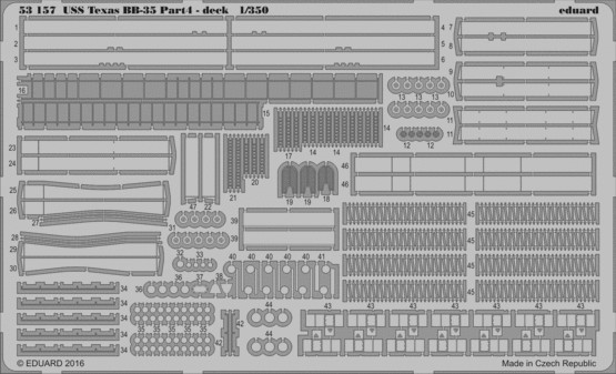 1/350 Ship- USS Texas BB35 Pt.4 Deck for TSM