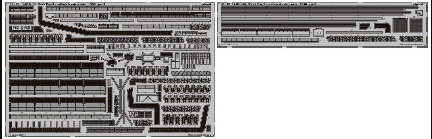1/350 Ship- USS Kitty Hawk CV63 Railings & Safety Nets Pt.3 for TSM