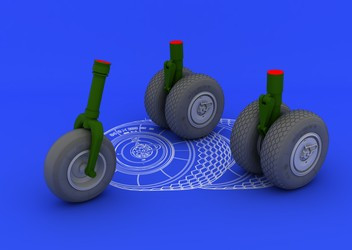 1/32 Aircraft- He219 Wheels for RVL (Resin)