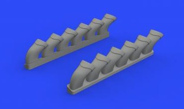 1/32 Aircraft- Spitfire Mk IX Wheels Exhaust Stake Fishtail for RVL (Resin)