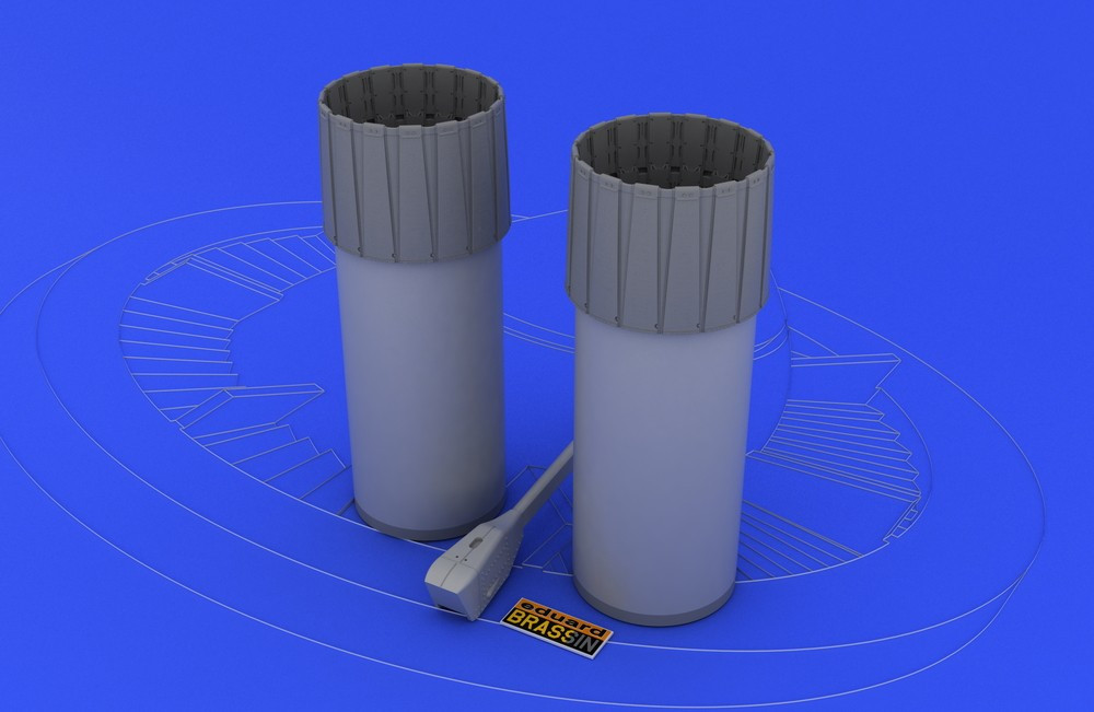 1/48 Aircraft- F4 Exhaust Nozzles Late for HSG (Photo-Etch & Resin)