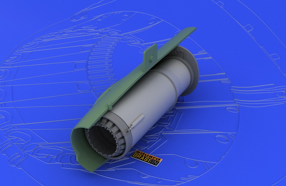 1/48 Aircraft- MiG21 MF/SMT Exhaust Nozzle for EDU (Photo-Etch & Resin)