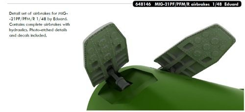 1/48 Aircraft- MiG21PF/PFM/R Airbrakes for EDU (Resin)