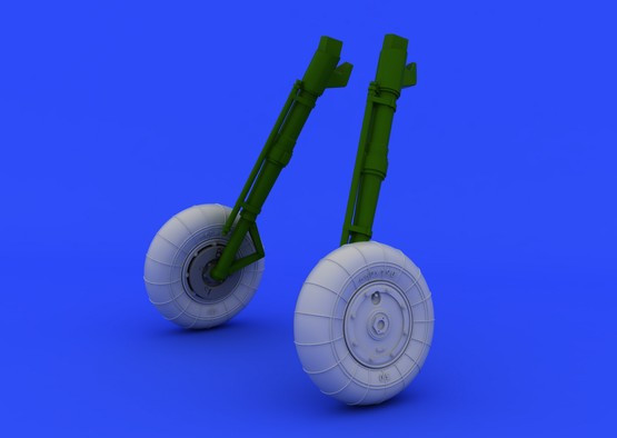 1/48 Aircraft- Bf109G10 Wheels for EDU (Resin)