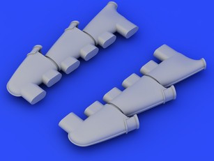 1/48 Aircraft- Spitfire Mk V Exhaust Stacks for ARX (Resin) (D)