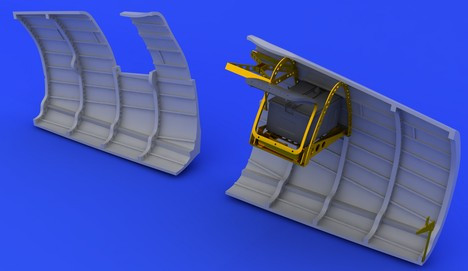 1/48 Aircraft- Spitfire Mk V Radio Compartment for ARX (Photo-Etch & Resin)