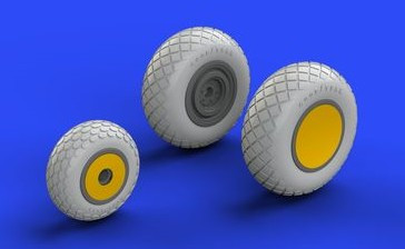 1/48 Aircraft- P38 Wheels for ACY (Photo-Etch & Resin)