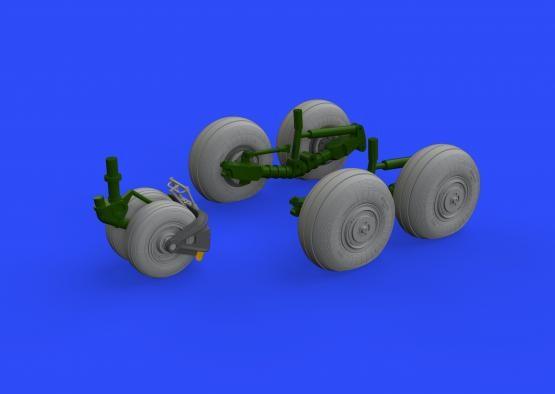1/48 Aircraft- Su34 Wheels for HBO (Photo-Etch & Resin)