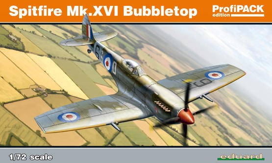1/72 Spitfire Mk XVI Bubbletop Fighter (Profi-Pack Plastic Kit)