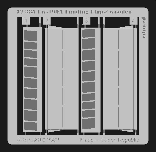 1/72 Aircraft- Fw190A Landing Flaps/Wooden Type for TAM