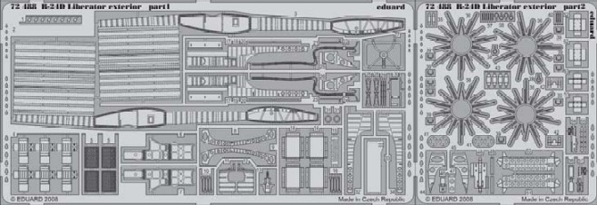 1/72 Aircraft- B24D Exterior for HSG