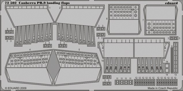 1/72 Aircraft- Canberra PR9 Landing Flaps for ARX