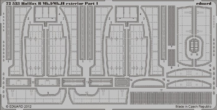 1/72 Aircraft- Halifax B Mk I/II Exterior for RVL