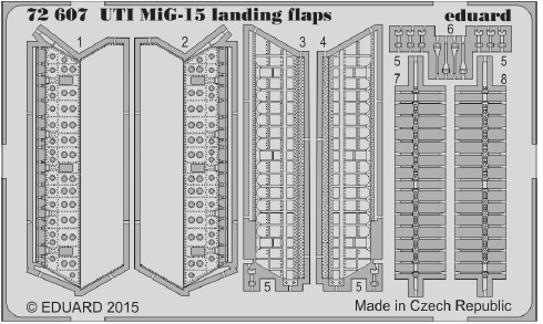 1/72 Aircraft- UTI MiG15 Landing Flaps for EDU