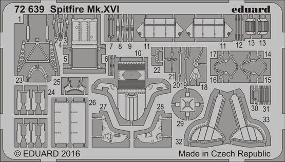 1/72 Aircraft- Spitfire Mk XVI for EDU
