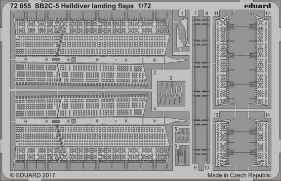 1/72 Aircraft- SB2C5 Helldiver Landing Flaps for SHY