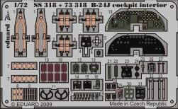 1/72 Aircraft- B24J Interior for HSG (Painted Self Adhesive) (D)