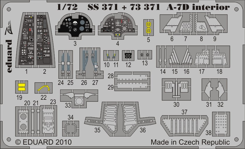 1/72 Aircraft- A7D for HBO (Painted Self Adhesive)