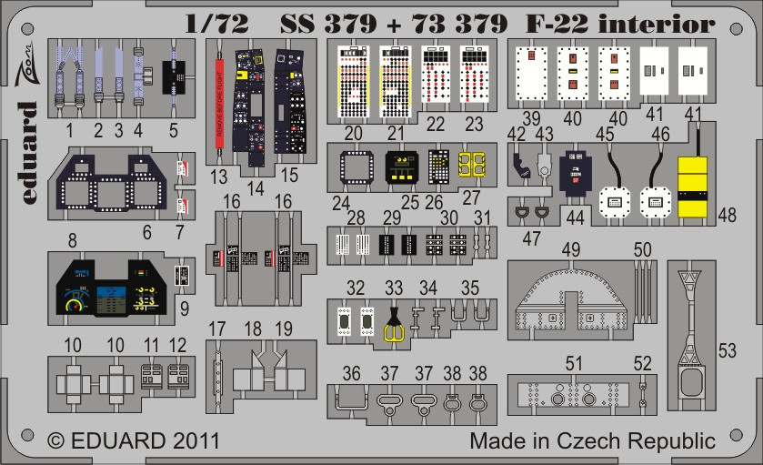 1/72 Aircraft- F22 for FJM (Painted Self Adhesive)