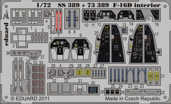1/72 Aircraft- F16D for KIN (Painted Self Adhesive)