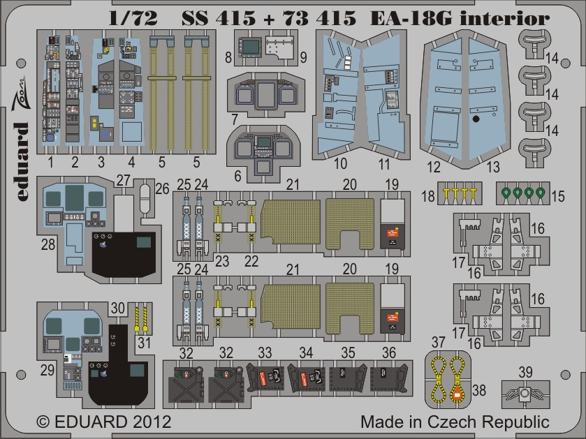 1/72 Aircraft- EA18G for HSG (Painted Self Adhesive)