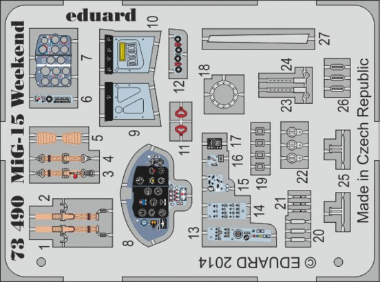 1/72 Aircraft- MiG15 Weekend for EDU (Painted Self Adhesive)