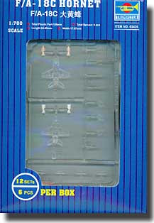 1/700 F/A18C Hornet Aircraft Set for USS Nimitz (12/Bx)