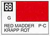Solvent-Based Acrylic Gloss Red Madder 10ml Bottle