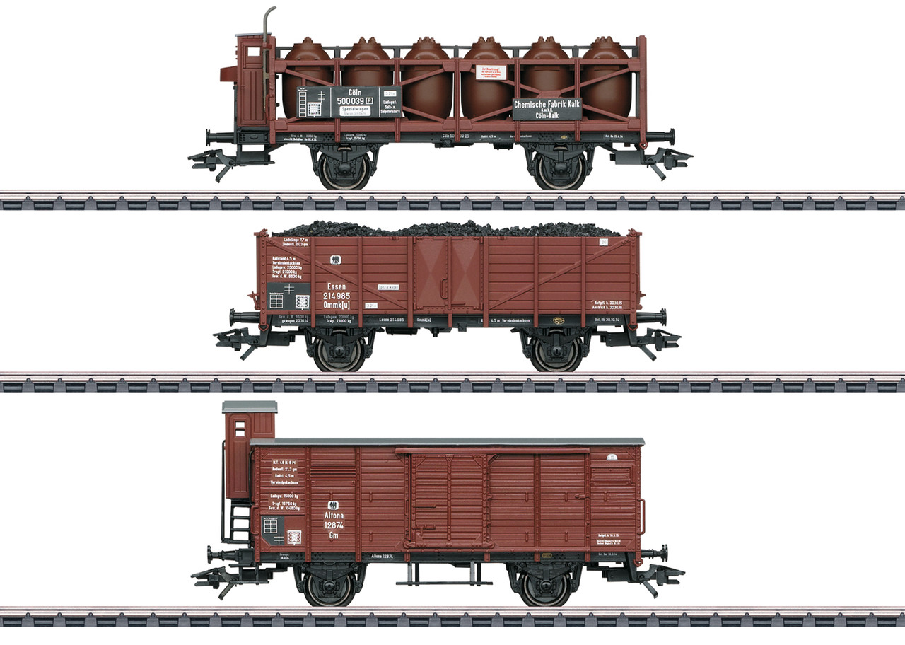 2020 Marklin 46394 Freight Car-Set for Steam Locomotive T3, KPEV, I