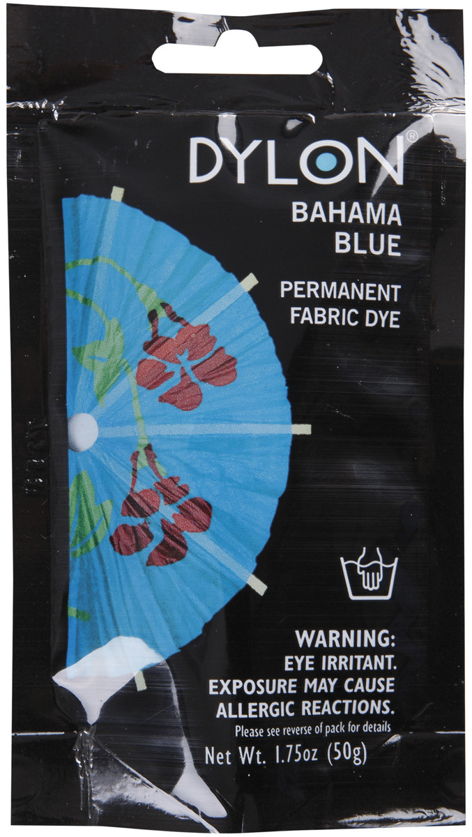 87000-79 Dylon Permanent Fabric Dye 1.75oz-Bahama Blue