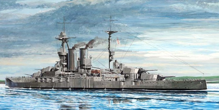 1/700 HMS Warspite British Battleship 1915