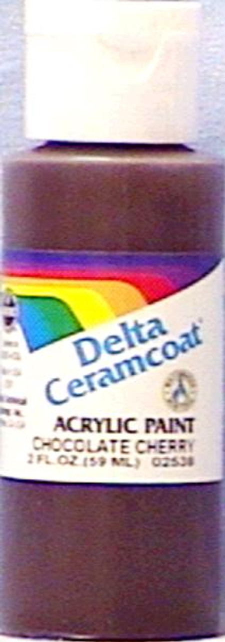 Delta Ceramcoat Acrylic Paint 2oz-Black Cherry - Semi-Opaque, 1