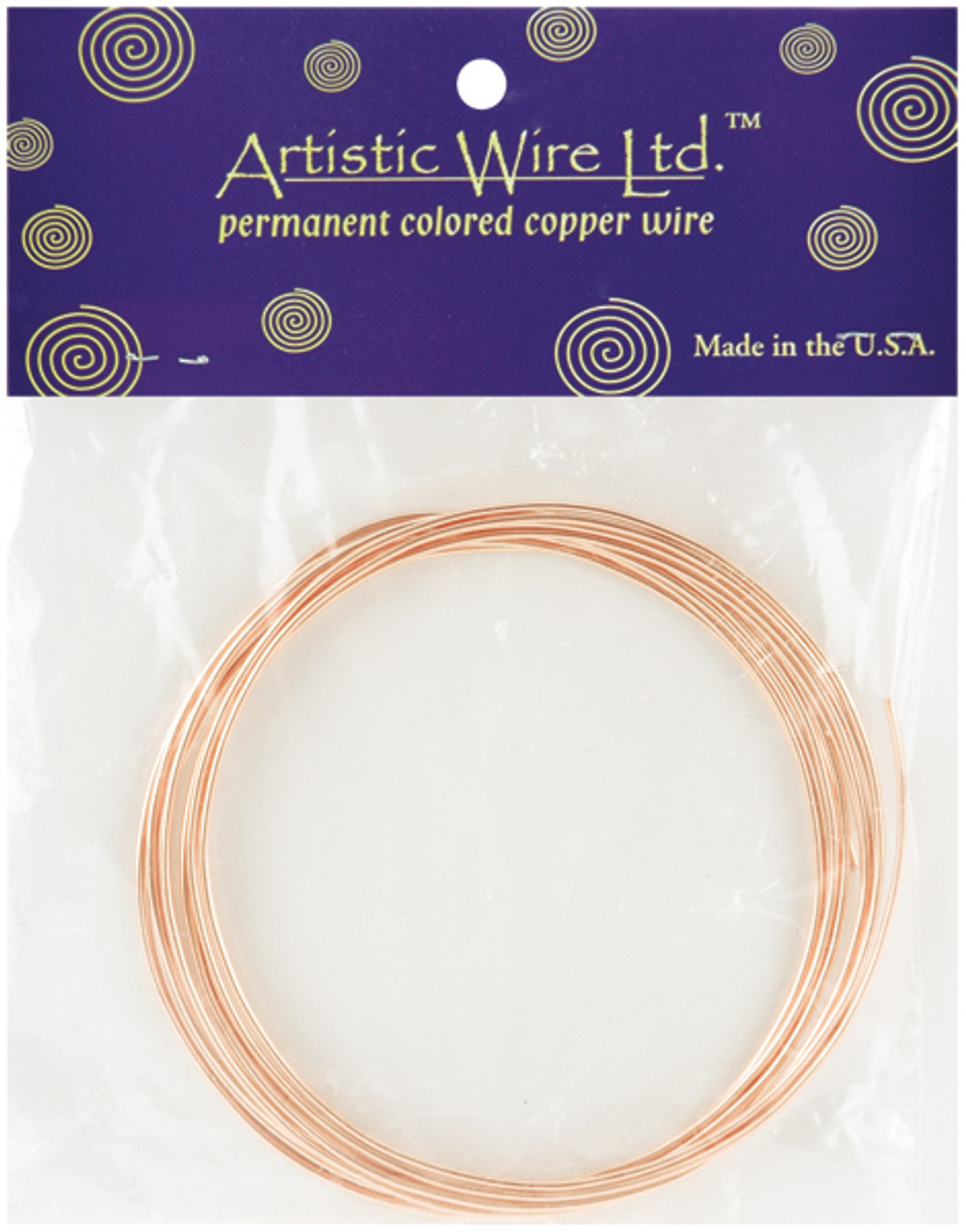 Artistic Wire 22 Gauge 8yd Bare Copper - Tarnishable