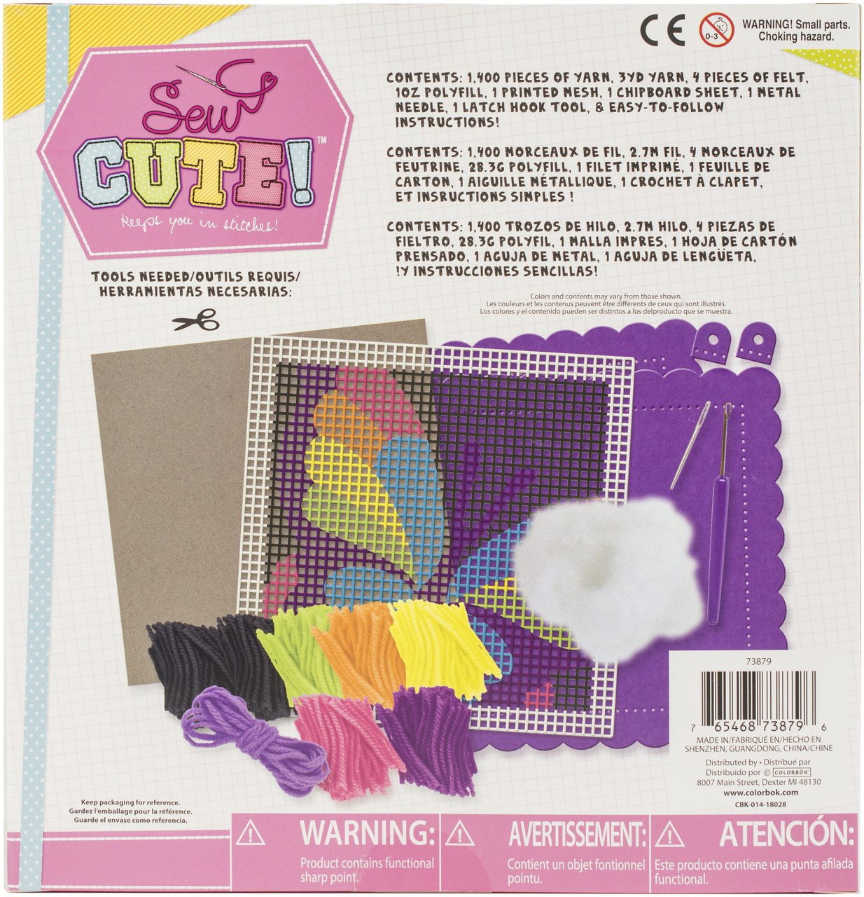 BOX! 73879 Sew Cute! Latch Hook KitButterfly Modellbahn Ott Hobbies