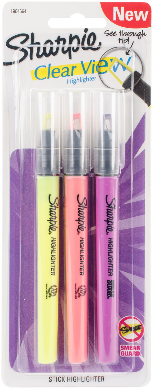 Sharpie Clear View Highlighters 4/Pkg